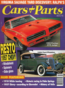 CARS & PARTS 1993 MAR - '69 GTO JUDGE, '57 CHEVY RESTO, '10 WHITE, VELIE